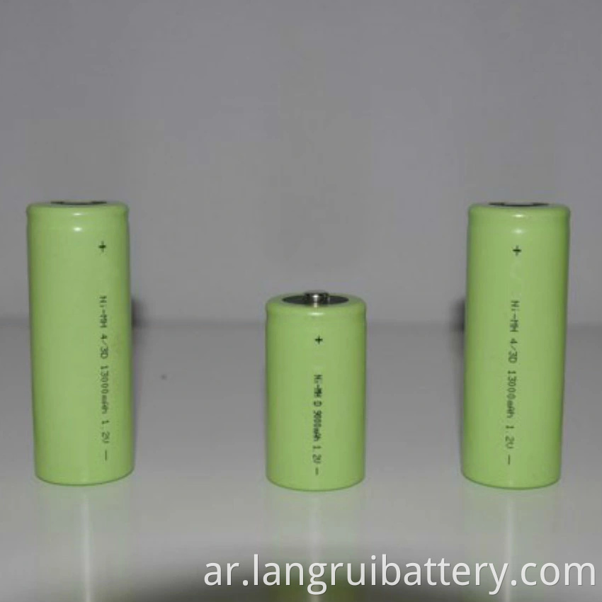 Ni-MH 1.2V 900mAh D بطارية حجم